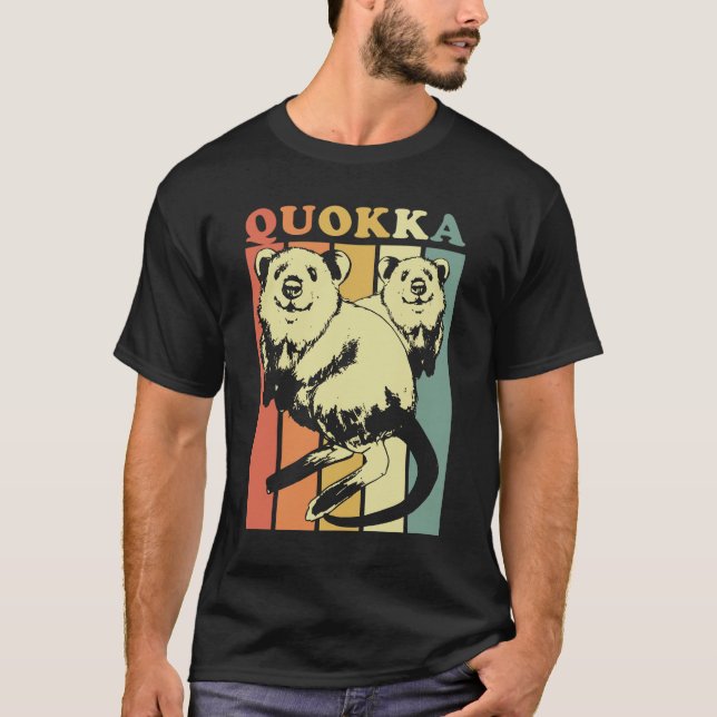 T-shirt Quokka rayé (Devant)