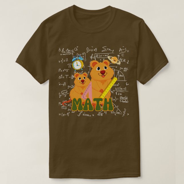 T-shirt quokkas mathématiques (Design devant)