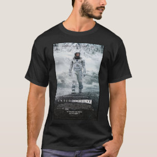 T-shirt &Quot blanc ; INTERSTELLAR&Quot ;  