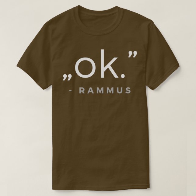 T-shirt quota ok Rammus (Design devant)