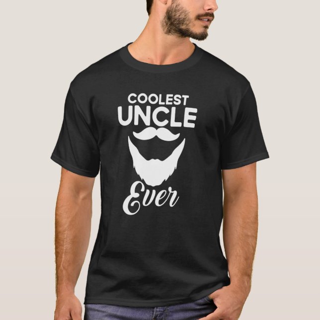 T-shirt Quote Coolest Uncle Ever Fathers day Present for u (Devant)