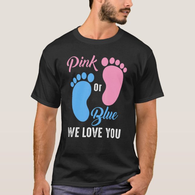 T-shirt Quote Team Boy Girl Gender Reveal (Devant)