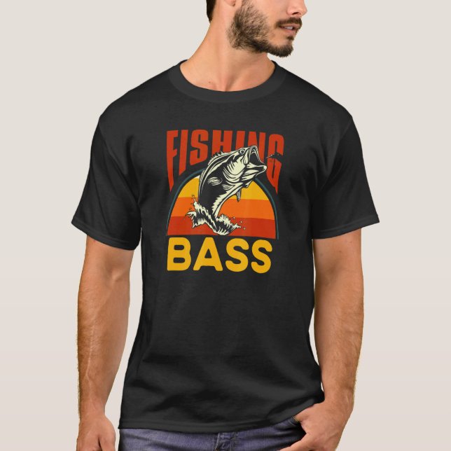 T-shirt Quote The Fantastic Fishing Bass Fisherman (Devant)
