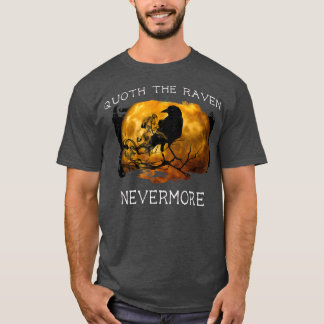 T-shirt Quoth le corbeau Plus d'Halloween T Éffrayant