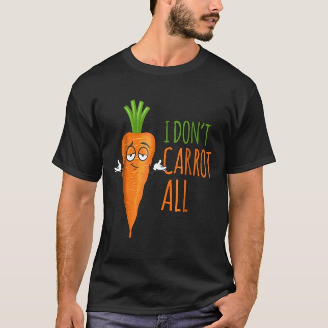 T-shirt Quoti Dont Carrot Allquot Funny Vegan Puns Hommes  (Devant)