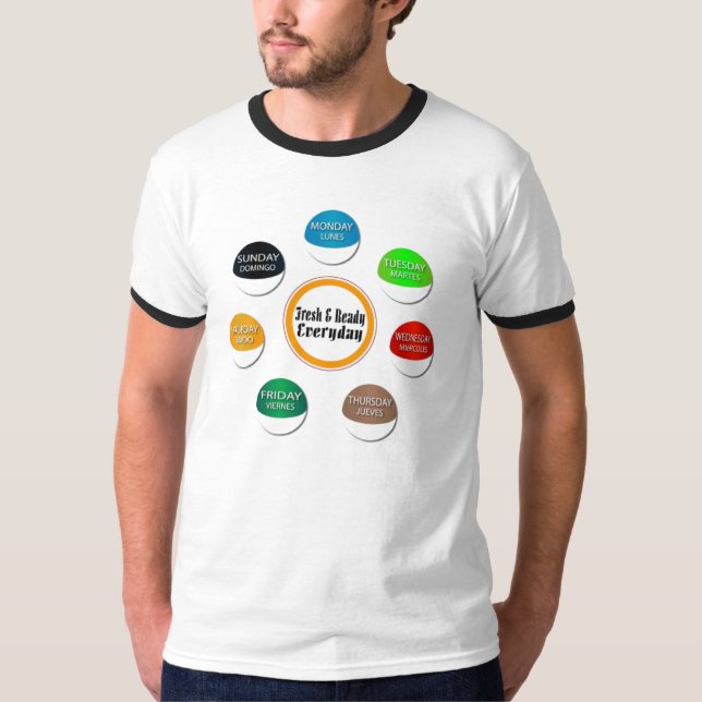 T-shirt Quotidien frais et prêt (Devant)