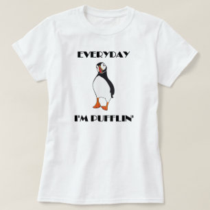 T-shirt Quotidien je suis oiseau de macareux de Pufflin