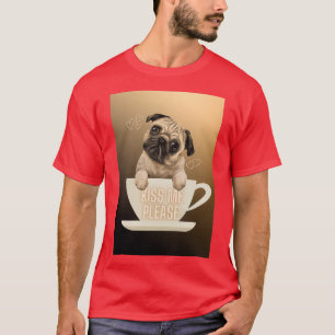T-shirt quotKiss Me Pleasequot Carlin Love in Coffee Cup