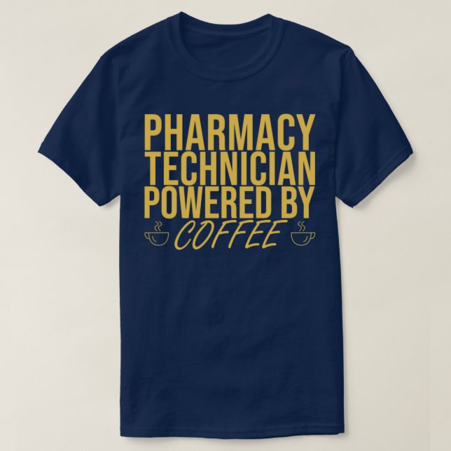 T-shirt quotPharmacie Technicien Café Pharmacyquot 5 (Design devant)
