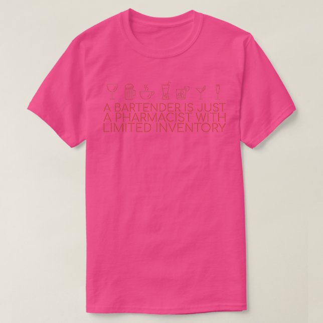 T-shirt quotPharmacien Bartender Pharmacyquot (Design devant)