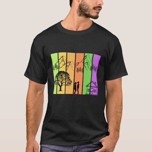 T-shirt Qu'une belle conception est un cadeau parfait pour (Devant)