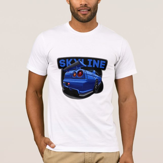 T-shirt R34 Skyline GTR (Devant)