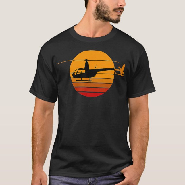 T-shirt R44 Helicopter Pilot Aviation R44 Helicopter (Devant)