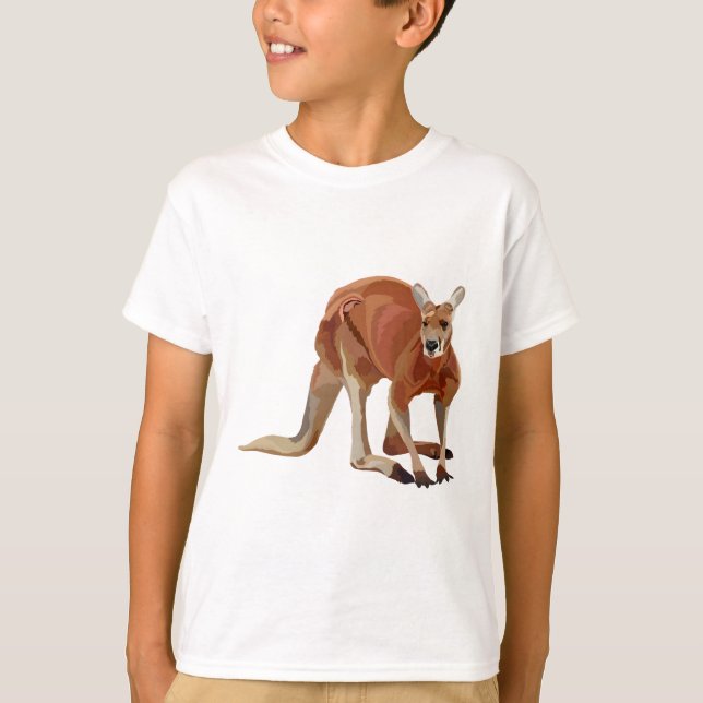 T-shirt R est pour Red Kangaroo (Devant)