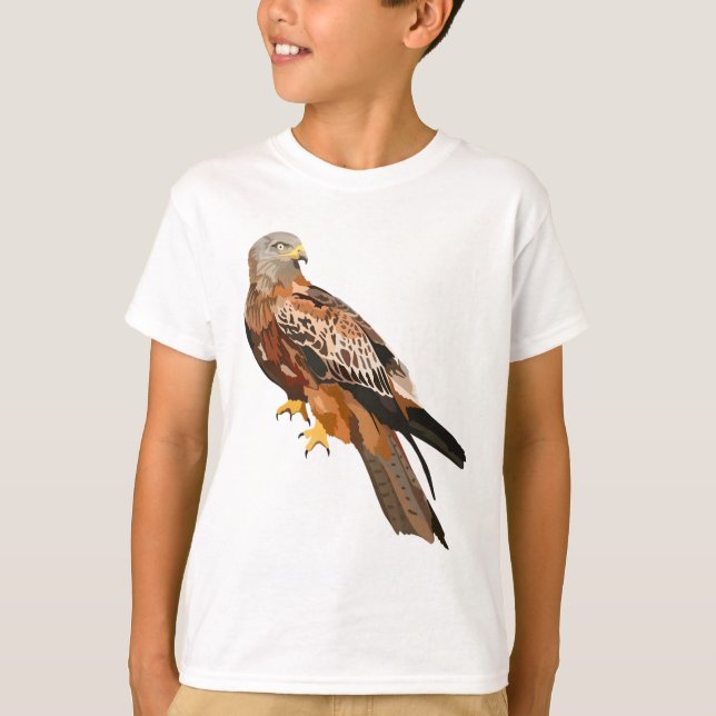 T-shirt R est pour Red Kite (Devant)