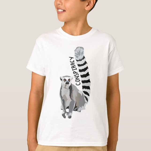 T-shirt R est pour Ring Tail Lemur (Devant)