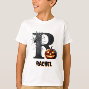 T-shirt R Initial Trick or Treat Mignon Halloween