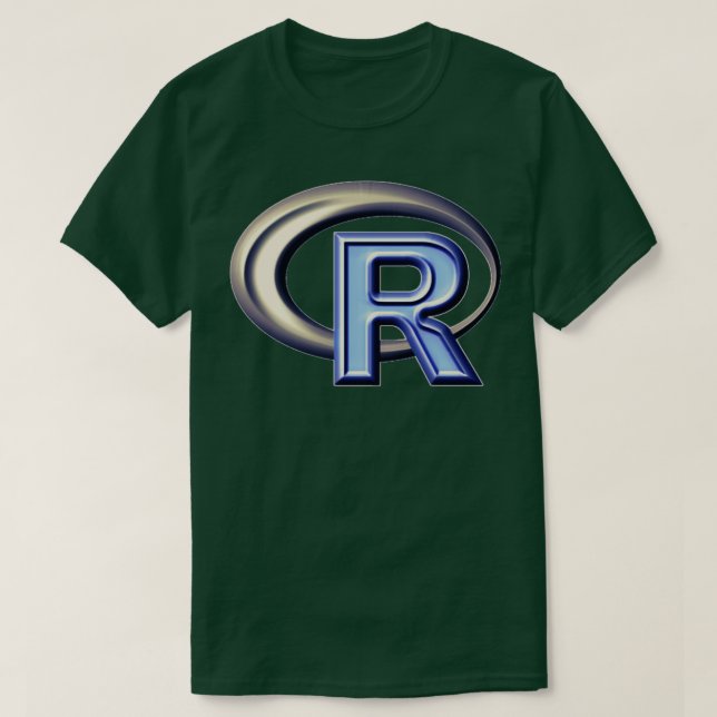T-shirt R langage de programmation Logo R (Design devant)