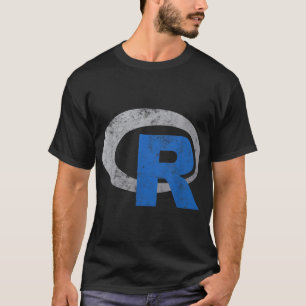 T-shirt R Logo Programmation Données scientifiques Vintage