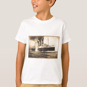 T-shirt R.M.S. Lusitania frappé par des torpilles outre d