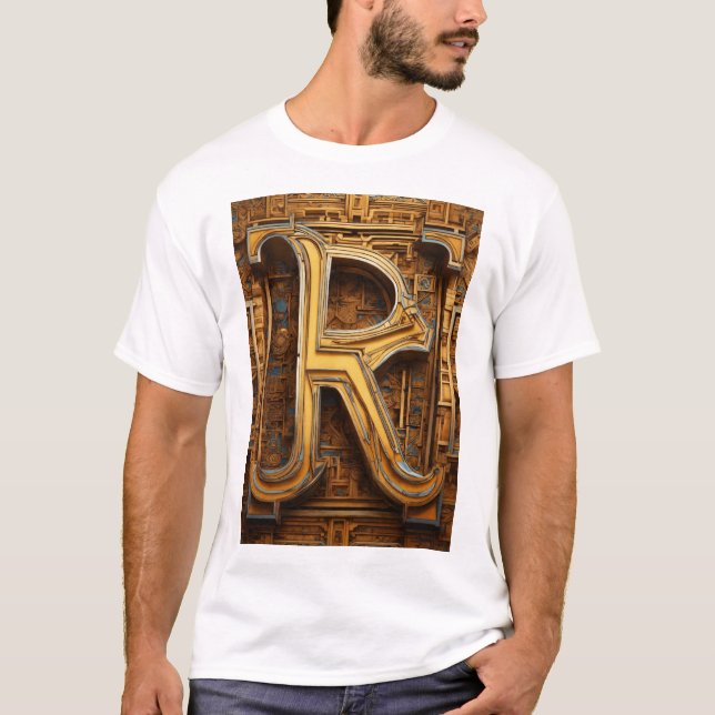 T-shirt R nom alphabétique (Devant)