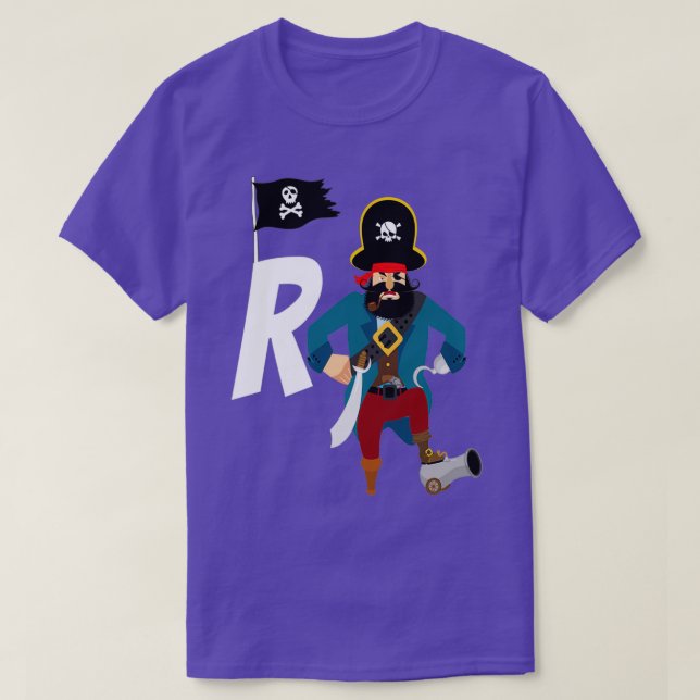 T-shirt R Pirate Code Python Data Science Codage Programme (Design devant)