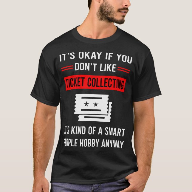 T-shirt R Smart People Ticket Collecte de billets (Devant)