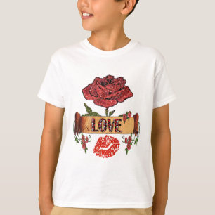 T-shirt RAB Rockabilly Roses, Love & Lipstick