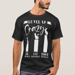 T-shirt Rabbi Niveau De Lapin Folle Gens