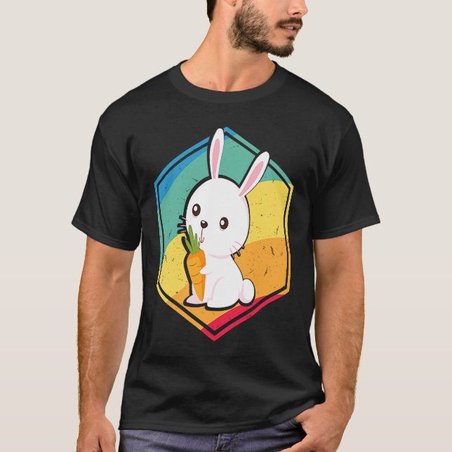 T-shirt Rabbi Retro Style (Devant)