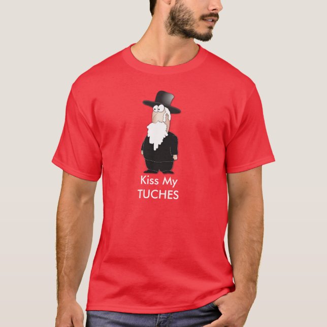 T-shirt Rabbin juif drôle - bande dessinée fraîche (Devant)