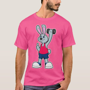 T-shirt Rabbit à Fitness avec Dumbbell 1
