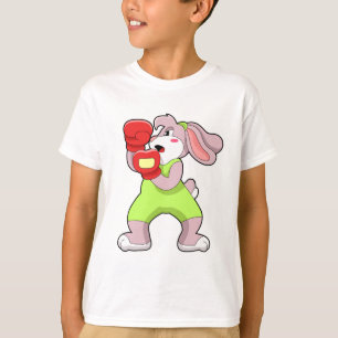 T-shirt Rabbit à la boxe avec gants de boxe