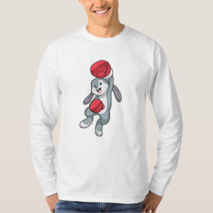 T-shirt Rabbit à la boxe avec gants de boxe