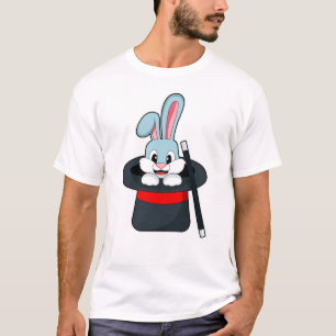 T-shirt Rabbit à la magie avec baguette et Casquette
