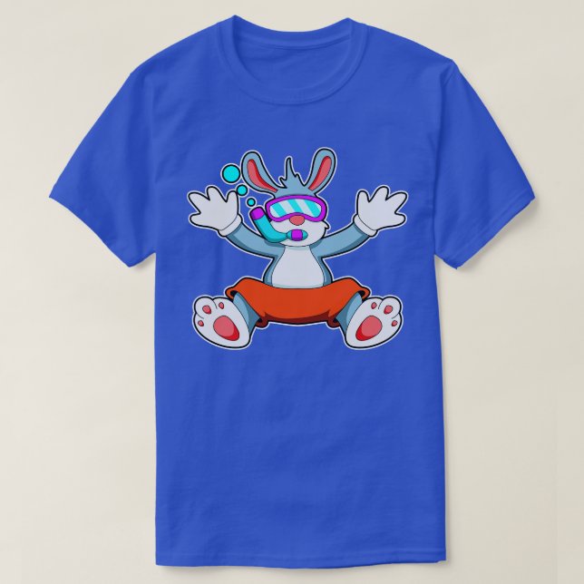 T-shirt Rabbit à la plongée avec lunettes de natation Snor (Design devant)