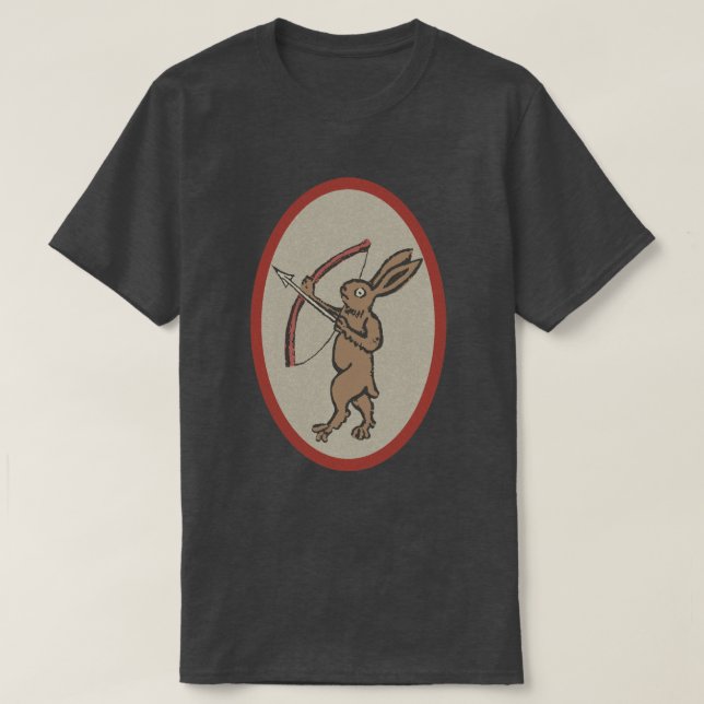 T-shirt Rabbit Archer médiéval (Design devant)