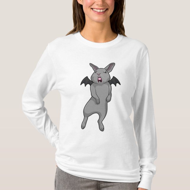 T-shirt Rabbit avec aile chauve-souris (Devant)
