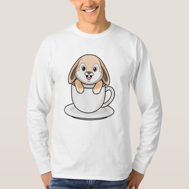 T-shirt Rabbit avec café (Devant)