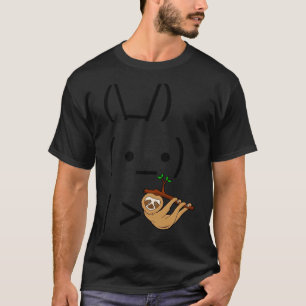 T-shirt Rabbit Bunny Ascii Tenant Une Fente