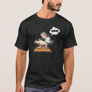 T-shirt Rabbit Bunny Yoga Poses Sport Gymnastique Ohm Coeu