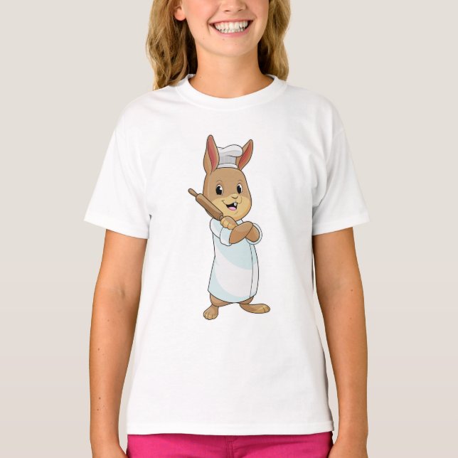 T-shirt Rabbit comme boulon avec broche (Devant)