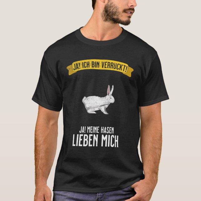 T-shirt Rabbit Crazy & Rabbit Love Me (Devant)