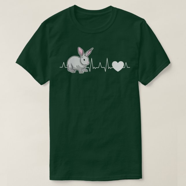T-shirt Rabbit de coeur lapin (Design devant)