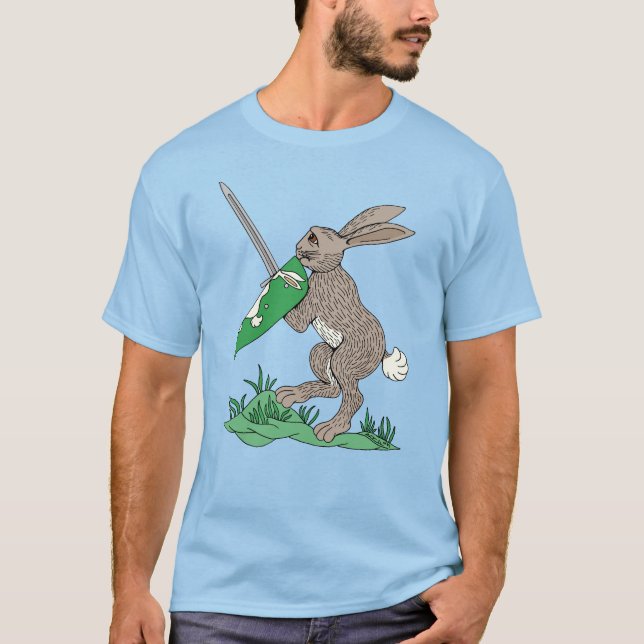 T-shirt Rabbit de guerrier médiéval (Devant)