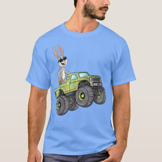 T-shirt Rabbit de Pâques équitation Monster Camion Garçons