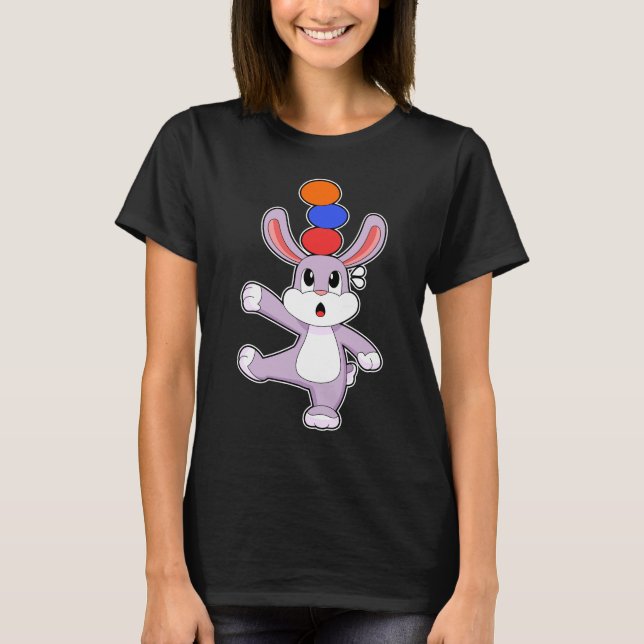 T-shirt Rabbit Easter OEuf de Pâques Balance (Devant)