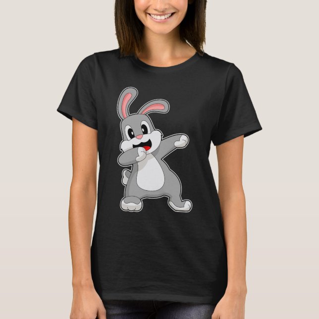 T-shirt Rabbit Hip hop Dance Dab (Devant)