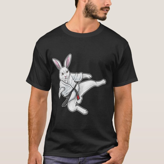 T-shirt Rabbit Karate Martial arts (Devant)
