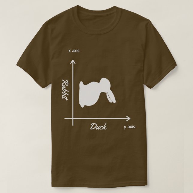 T-shirt Rabbit or Duck Optical Illusion Math Philosophy Ge (Design devant)